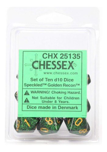 Chessex Manufacturing Golden Recon Speckled - Troquel De Die