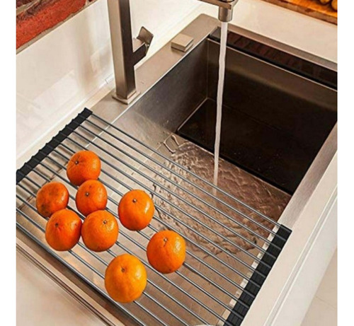 Imagem 3 de 10 de Esteira Escorredor Grelha De Alimentos E Louça Em Aço Inox