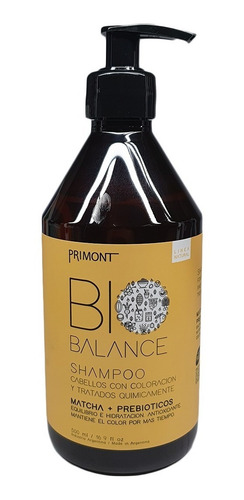 Primont Bio Balance Shampoo Vegano Pelo Teñido Dañado 500ml