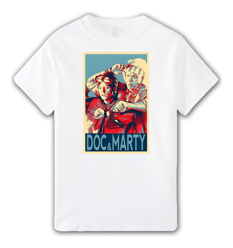 Remera Doc Y Marty Mcfly - Aesthetic Pelis Volver Al Futuro