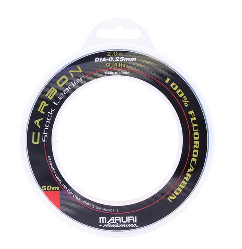 Imagem 4 de 4 de Linha Fluorcarbono Shock Leader Maruri By Nakamura 0,25mm