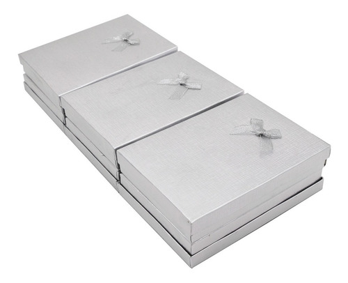 Imagen 5 de 8 de Set 6 Cajas De Regalo 13x18 Cms Joyas O Collares - Plateadas
