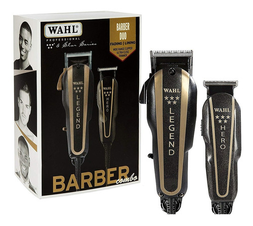 Imagen 7 de 7 de Máquina Wahl Barber Combo Legend Y Trimmer Hero Profesional