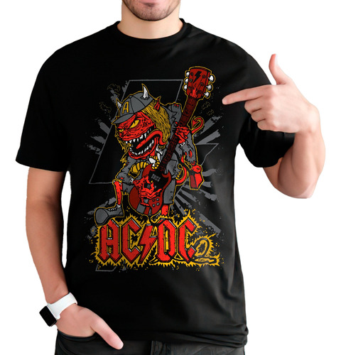 Camiseta Remera Ac Dc Rock Hombre