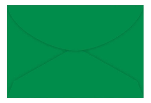 Envelope Visita Liso Color Plus Colorido 80g 72x108mm C/50un Cor Verde-escuro