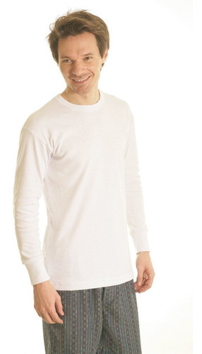 Imagen 2 de 6 de Camiseta Interlok Manga Larga Escote Redondo