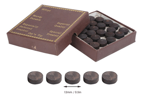Kit De Bastones De Billar Tips De 12 Mm, 50 Unidades, Color