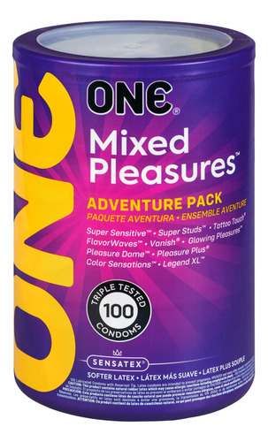 One Condones Mixtos Placeres | Paquete De 100 Preservativos