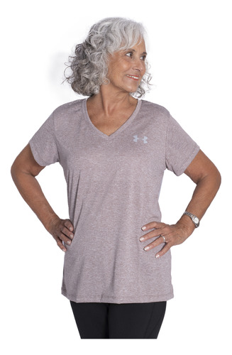 Remera Under Armour Tech Solid Mujer Training Blanco