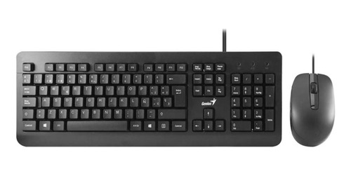 Kit Combo Teclado Y Mouse Alámbrico Genius Km-160 Español