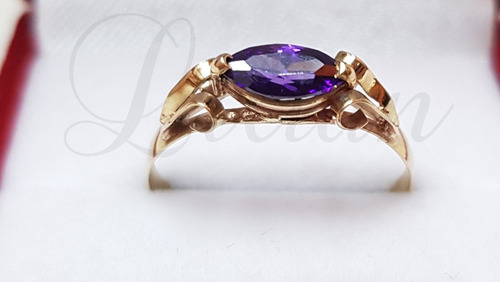 Imagen 3 de 6 de Anillo Oro 18k Mujer Cintillo Dama Rulito