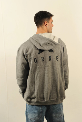 Campera Canguro Orgn Zip Hood Hombre Shop Senise Surf