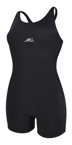 Traje De Baño Body Mujer Licra Deportivo Natacion Swf Negro 30