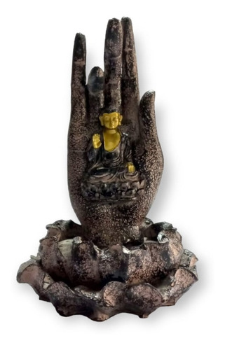 Decorativo Buda En Mano 24x46 Cm  Hindú