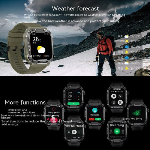 * Reloj Inteligente Hombre Smart Watch Mk66 Bluetooth Call