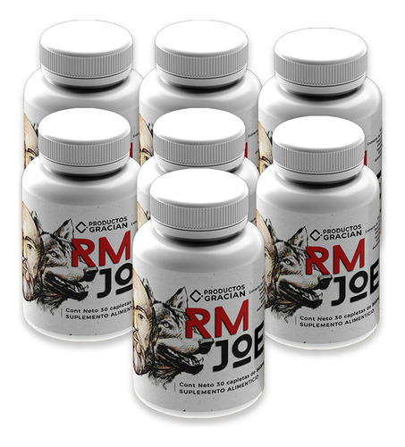 Kit De 7 Frascos De Rm Joe- 30 Tabs Sabor Sin sabor