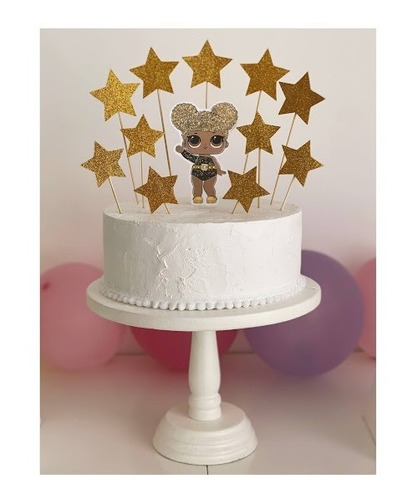 Cake Topper - Deco Torta Lol - Feliz Cumpleaños Glitters