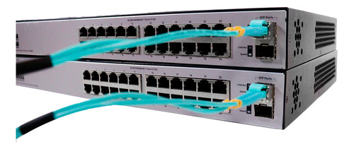 Cordão Óptico Lc Lc Multimodo 1mt Duplex 50/125 Om3 10gb