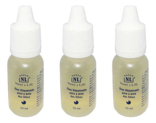 Sérum Oleo vitaminado Nawt's Life Facial para todos os tipos de pele de 10mL/10g- kit x 3 unidades