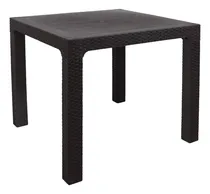Comprar Mesa Roble Ratán Exterior Madera Living Comedor Terraza