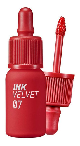 Peripera- Ink Velvet - 07 Girlish Red - Kbeauty - Kpop Acabado Mate