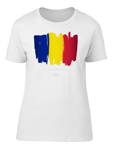 Bandera De Chad En Pintura Camiseta De Mujer