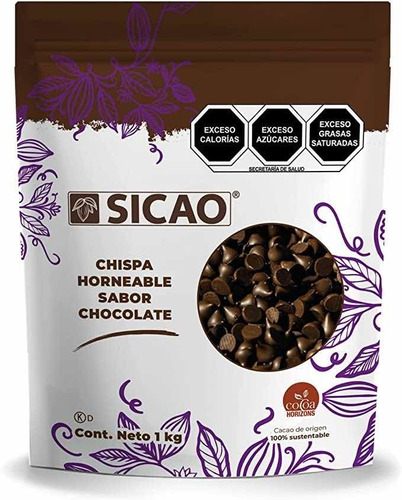 Chispas Horneables Sabor Chocolate Sicao Barry Callebaut