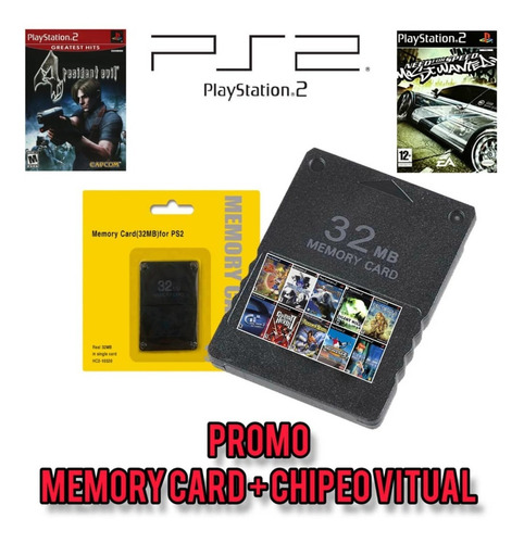 Memoria Card Ps2 Conmemoria Card Ps2 + Freemcboot 64mb