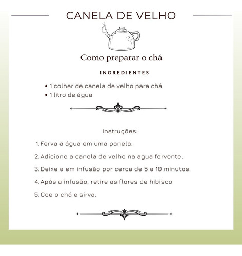 Kit 20 Pacotes De Chá Canela De Velho 100% Puro