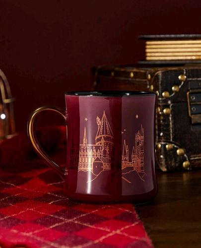 Taza De Cerámica Apta Microondas Harry Potter Original Vino Escuela Hogwarts