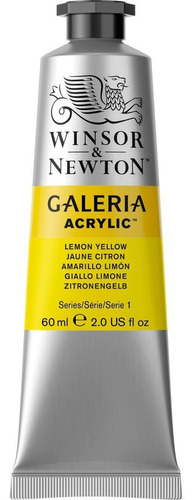 Tinta Acrílica Winsor & Newton Galeria 60ml Lemon Yellow Cor Amarelo
