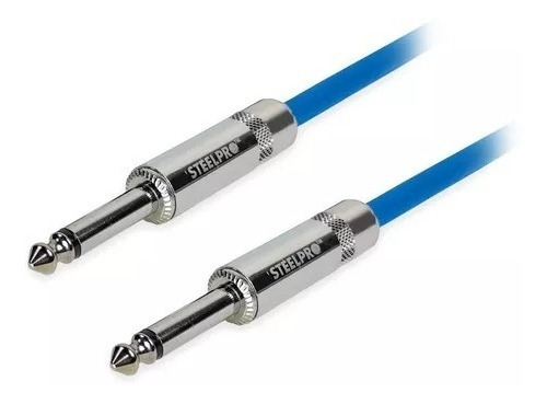 Cable Plug 6.3mm 10mts Steelpro 6363-az-10m Balanceado Prof