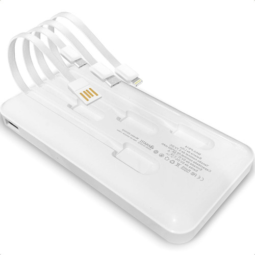 Carregador Portátil Compatível Com Usb V8 Tipo - C 10000mah