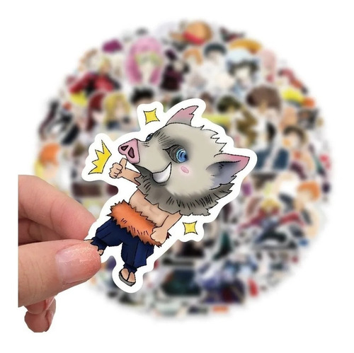 Mix Stickers One Piece, Dragon Ball, Naruto Y Otros (100 Un)