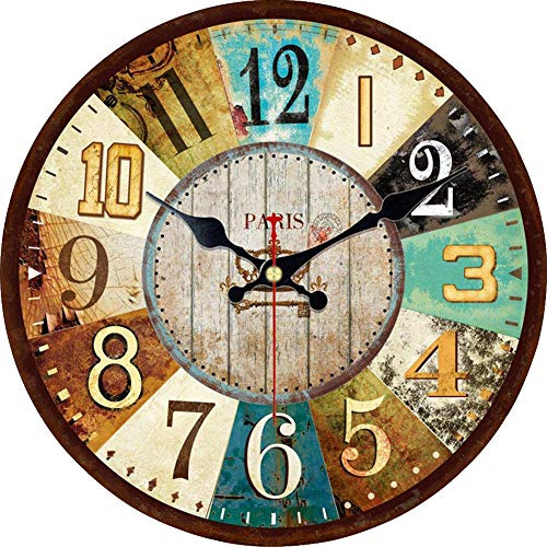 Estilo Toscano Decorativos De Madera Relojes De Pared 1...