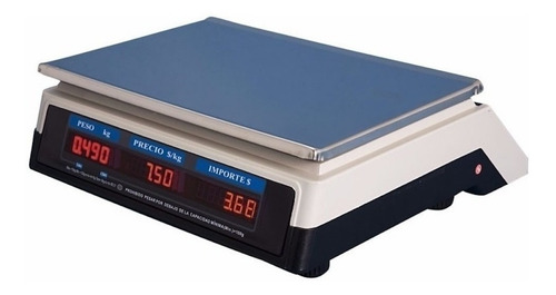 Imagen 2 de 2 de Balanza comercial digital Moretti LAP 15kg 220V blanco 34.5 cm x 23 cm