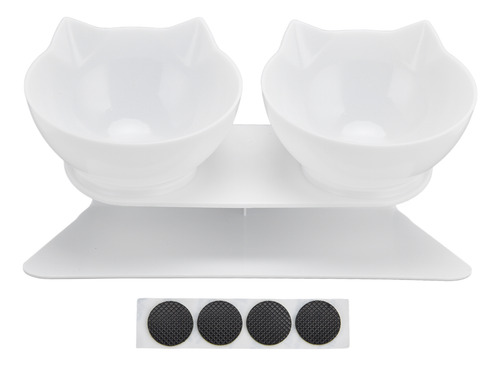 Alimento Para Mascotas Cat Bowl Con Doble Cuello Inclinado 1