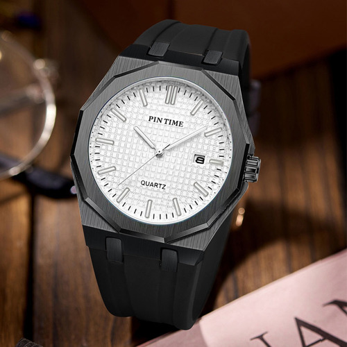 Elegante Reloj Deportivo De Cuarzo Para Hombre Con Correa De