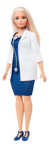 Muñeca Barbie Careers Doctor, Cabello Rubio Con Estetoscopio