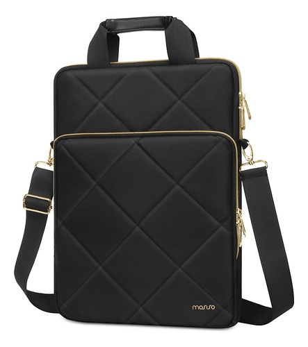 Bolso Bandolera Mosiso Para Laptop O Tablet, Ipad, Dell Y Hp Negro.