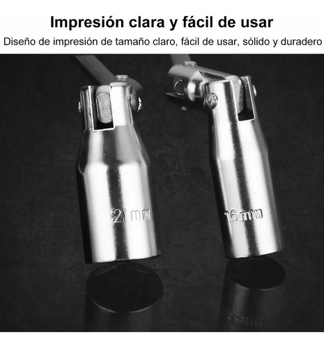 Saca Bujia Llave T Articulada Sacabujia Doble 16mm 21mm F