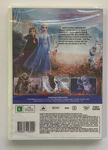 Dvd Frozen 2 Disney Original Lacrado