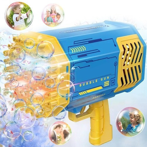 Máquina De Hacer Burbujas De Jabón Bubble Gun Rocket De 69 A