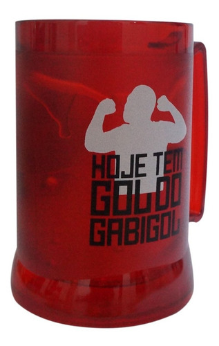 Imagem 4 de 4 de Caneca Gel Vermelha Oficial Gabigol 400ml