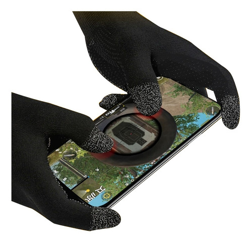 Imagen 3 de 10 de 2 Pz Guantes Funda Gamer P/ Antisudor Shot Teléfono Móvil
