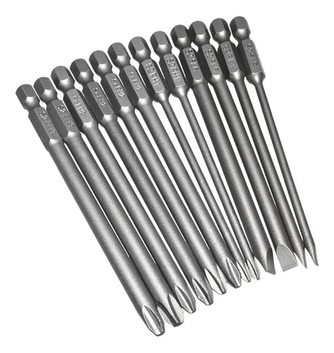Juego De Brocas Phillips S2 De 100 Mm, 12 Piezas