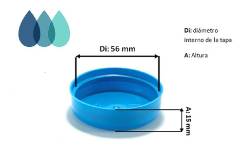Imagen 3 de 8 de 1 M Presión Tapa Para Garrafon De Agua
