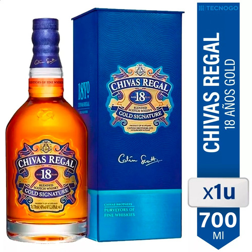 Whisky Chivas Regal 18 Años Gold Signature Blended 