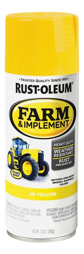 Pintura Aerosol Maquinaria Agrícola Farm 340 Gr Rust Oleum Color Amarillo Jd