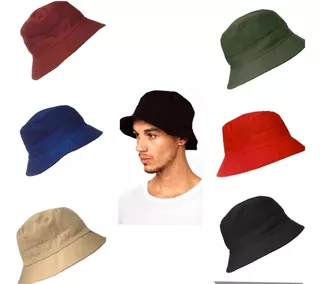 Bucket Hat Colores Gorro Gilligan Pescador Safari Campera